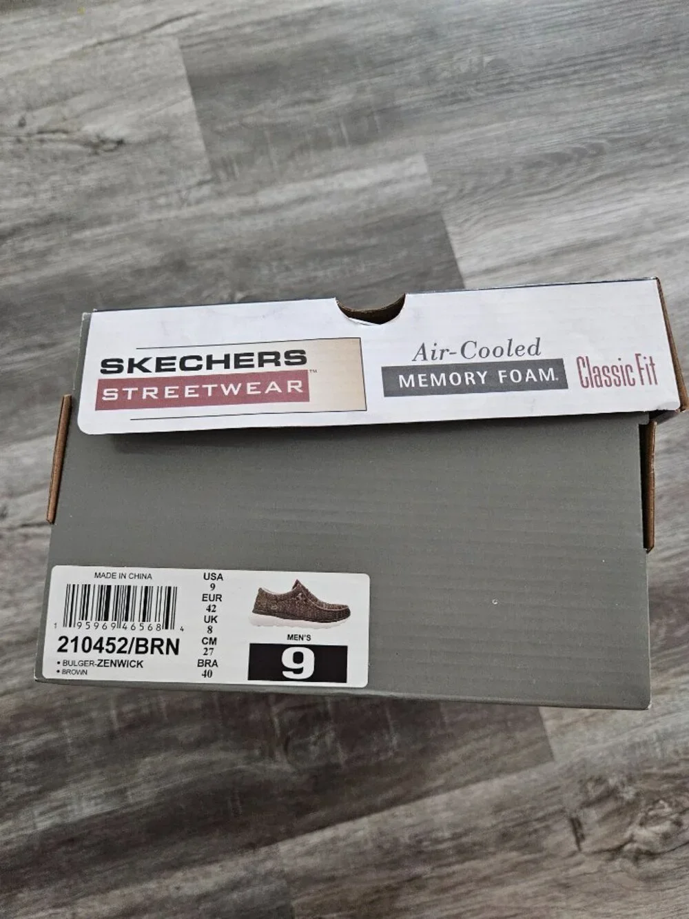 Skechers Mens Bulger - Zenwick Brown Size 9